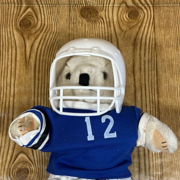 Tender Heart Treasures THT Cheerleader Bear THT Football‎ Bear Lot Of 3 1991 - Picture 11 of 16